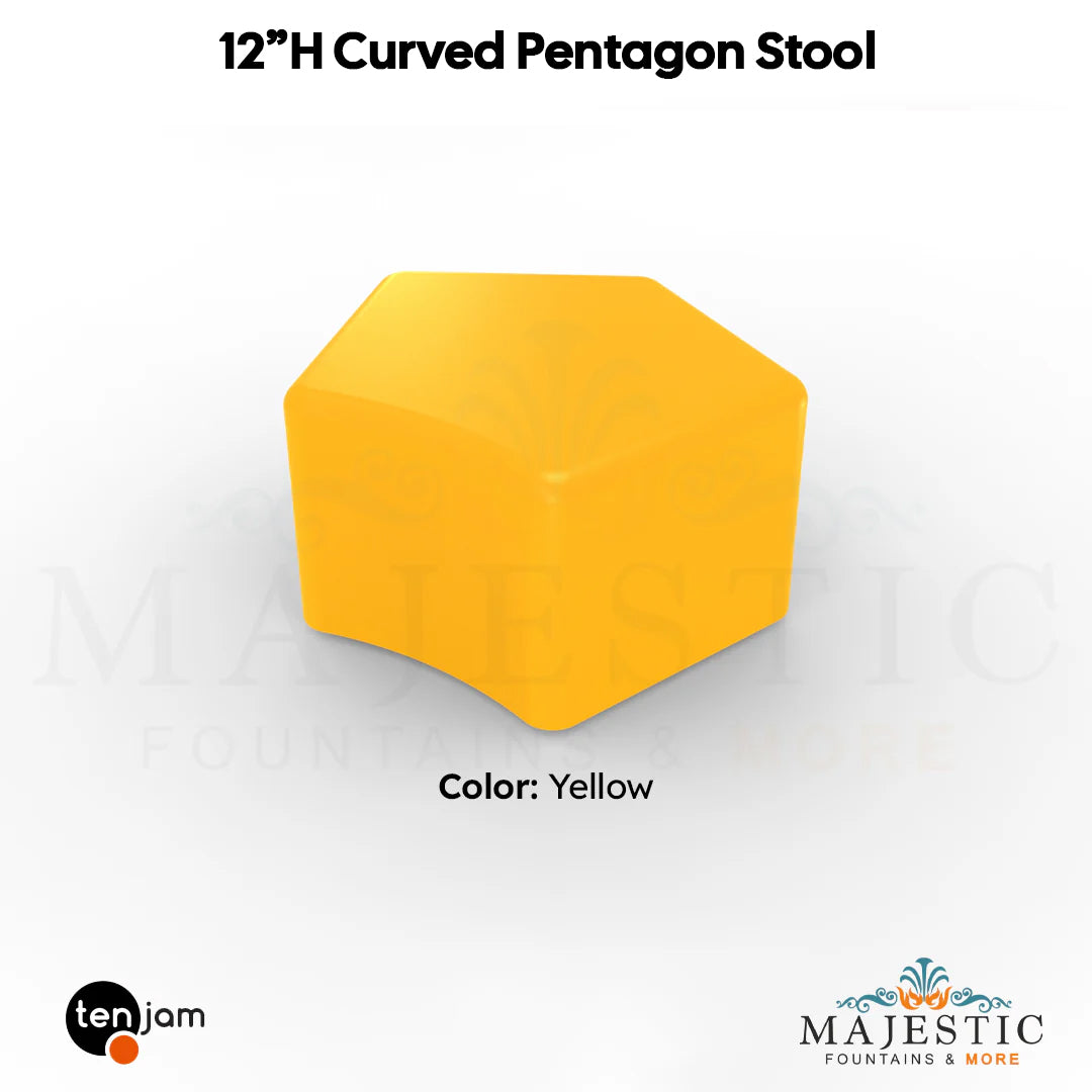 Curved Pentagon Stool  - Majestic Fountains