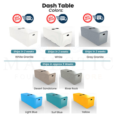 Dash Table Swatch - Majestic Fountains