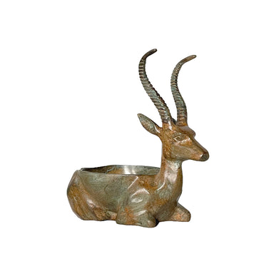 Deer Trinket Bronze Table Top Sculpture - Majestic Fountains