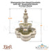 Diamante Lion Head Fountain with 66 Quatrefoil Basin in Cast Stone - 272-FAQ - Majestic Fountains