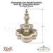 Diamante Lion Head Fountain with 66 Quatrefoil Basin in Cast Stone - Fiore Stone 272-FAQ - Majestic Fountains