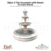 Dijon 3 Tier Fountain in Cast Stone with Basin by Fiore Stone - & LG173-FRG - Majestic Fountains
