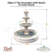 Dijon 3 Tier Fountain in Cast Stone with Basin by Fiore Stone - & LG173-FRG - Majestic Fountains