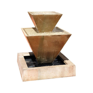 Double Oblique Fountain in GFRC by Gist G-OBDF - Majestic Fountains