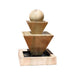 Double Oblique Fountain w Ball in GFRC by Gist G-OBDF-B18 - Majestic Fountains
