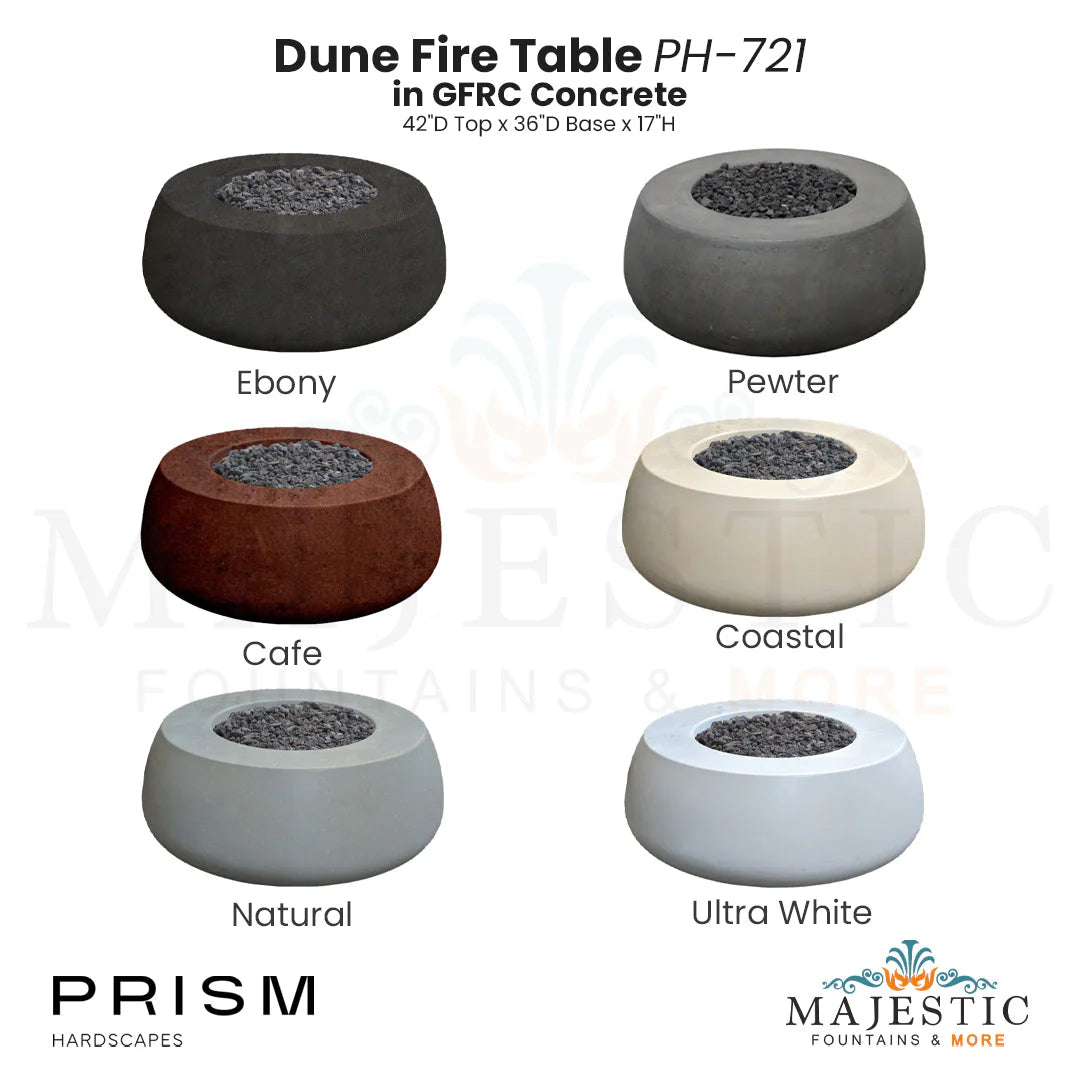 Dune Fire Table - Majestic Fountains