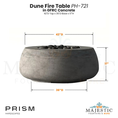 Dune Fire Table - Majestic Fountains