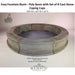 Easy Basin Large - Poly Basin with Set of 8 Cast-Stone Coping Caps - 1320 - Majestic Fountains and More