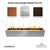 Eaves Rectangle Metal Fire Pit - Majestic Fountains and More