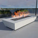 Elan-T Fire Pit Table in Dual Colored Powder Coated Aluminum - Majestic Fountains