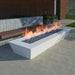 Elan Fire Pit Table in Powder Coated Aluminum - Majestic Fountains