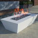 Elan Fire Pit Table in Powder Coated Aluminum - Majestic Fountains