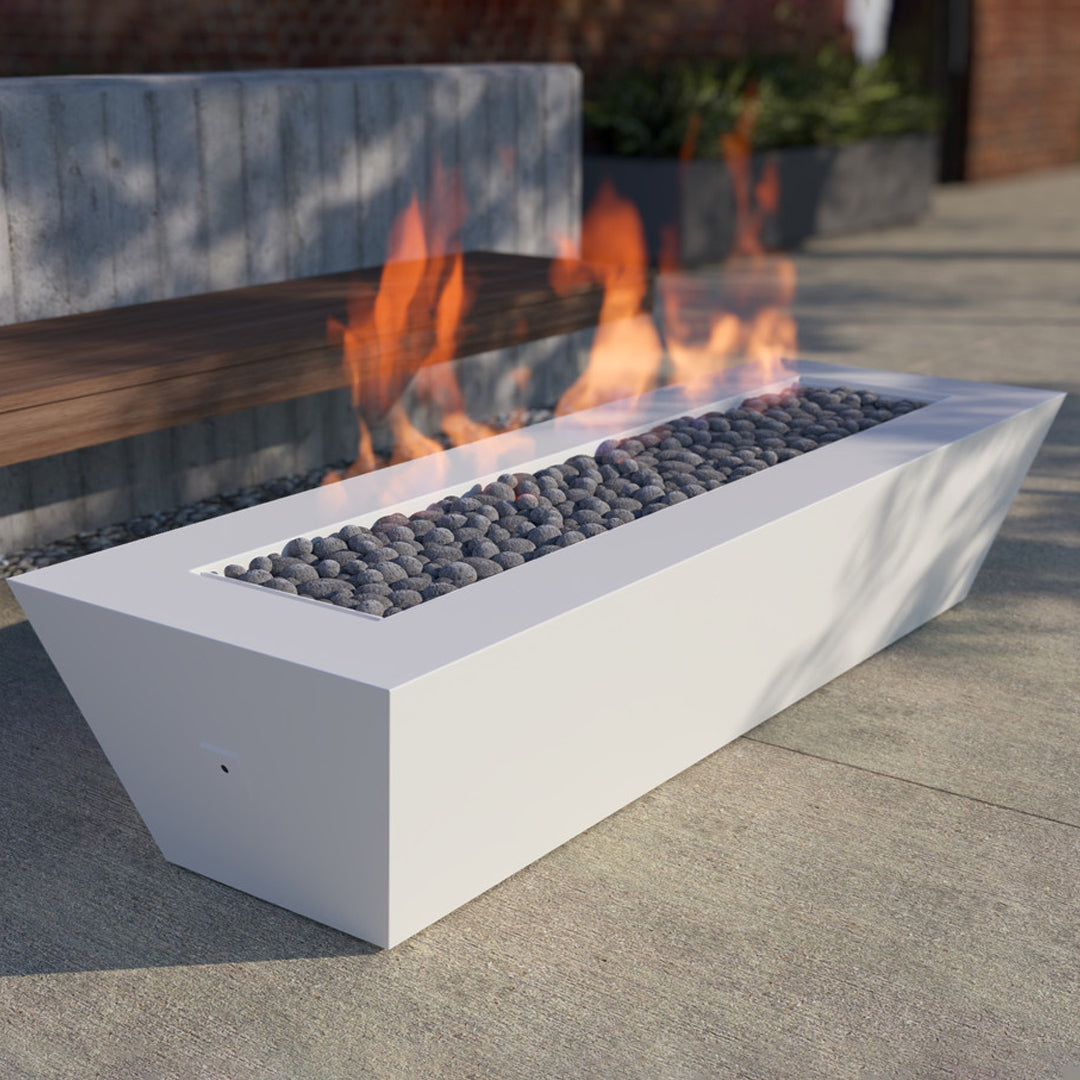Elan Fire Pit Table in Powder Coated Aluminum - Majestic Fountains