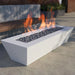 Elan Fire Pit Table in Powder Coated Aluminum - Majestic Fountains