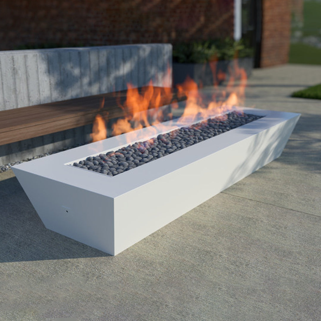 Elan Fire Pit Table in Powder Coated Aluminum - Majestic Fountains