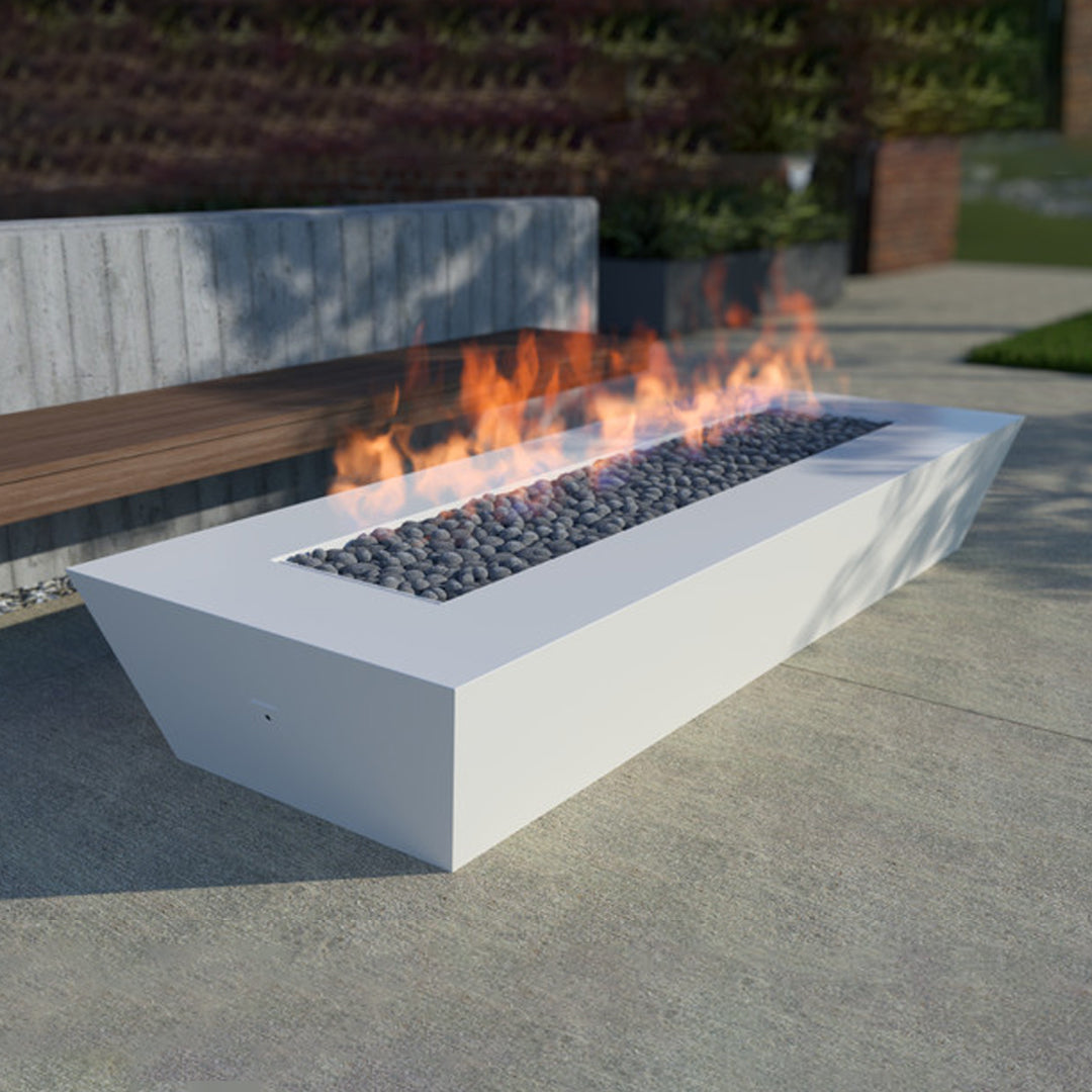 Elan Fire Pit Table in Powder Coated Aluminum - Majestic Fountains