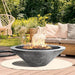 Embarcadero Fire Pit PH-419 in GFRC Concrete - Majestic Fountains