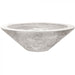 Embarcadero Fire Pit in GFRC Concrete by Prism Hardscapes Shown in Ultra White - Majestic Fountains and More