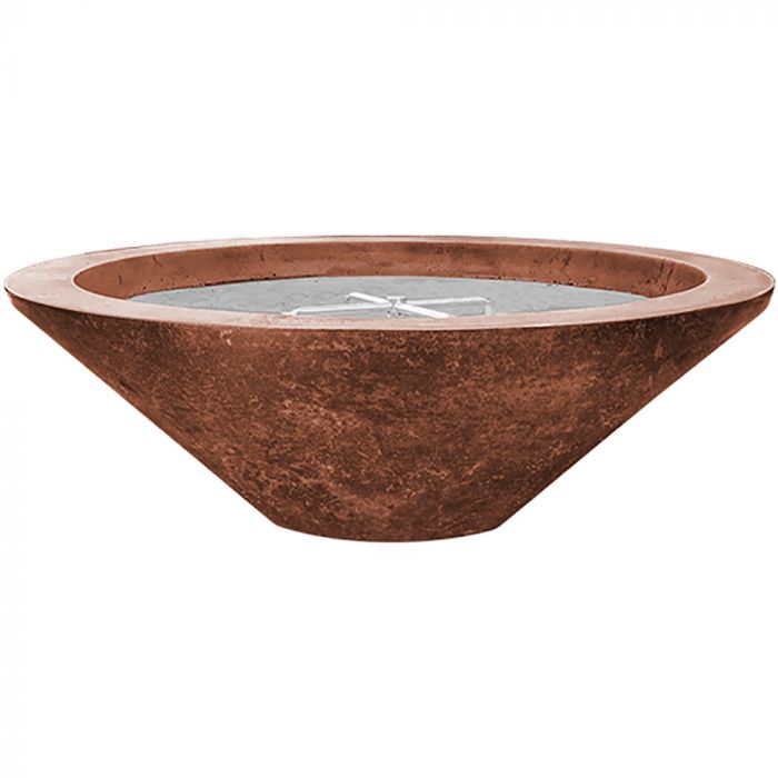 Embarcadero Pedestal Fire Bowl in GFRC Concrete by Prism Hardscapes - Majestic Fountains