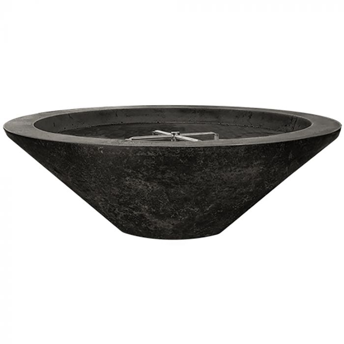 Embarcadero Pedestal Fire Bowl in GFRC Concrete by Prism Hardscapes - Majestic Fountains