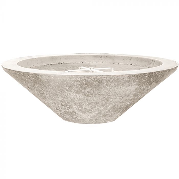 Embarcadero Pedestal Fire Bowl in GFRC Concrete by Prism Hardscapes - Majestic Fountains