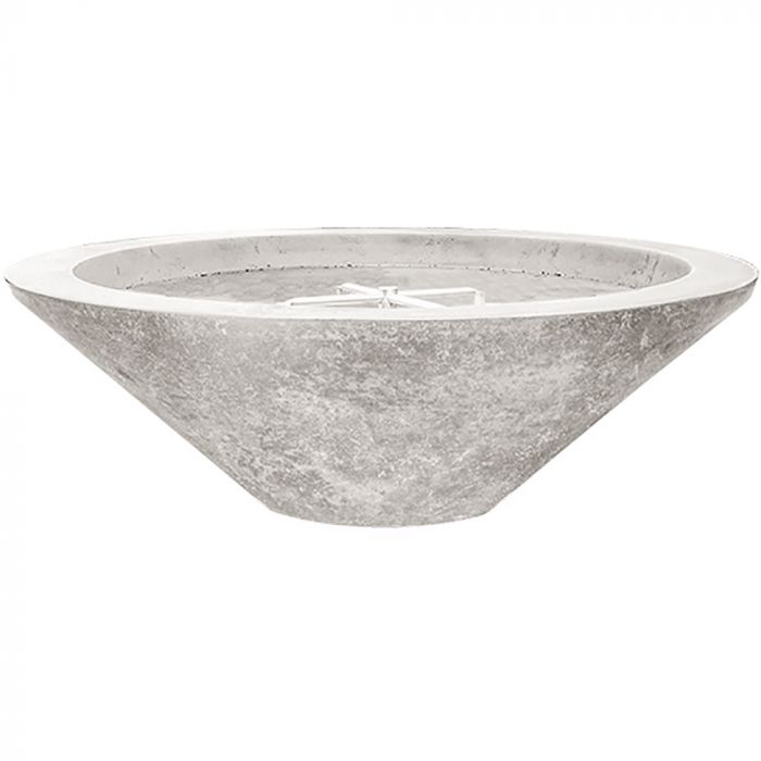 Embarcadero Pedestal Fire Bowl in GFRC Concrete by Prism Hardscapes - Majestic Fountains