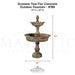 Ercolano Two-Tier Concrete Outdoor Fountain - #186 - Majestic Fountains