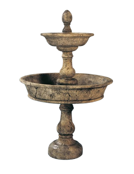 Ercolano Two-Tier Fountain - Majestic Fountains.