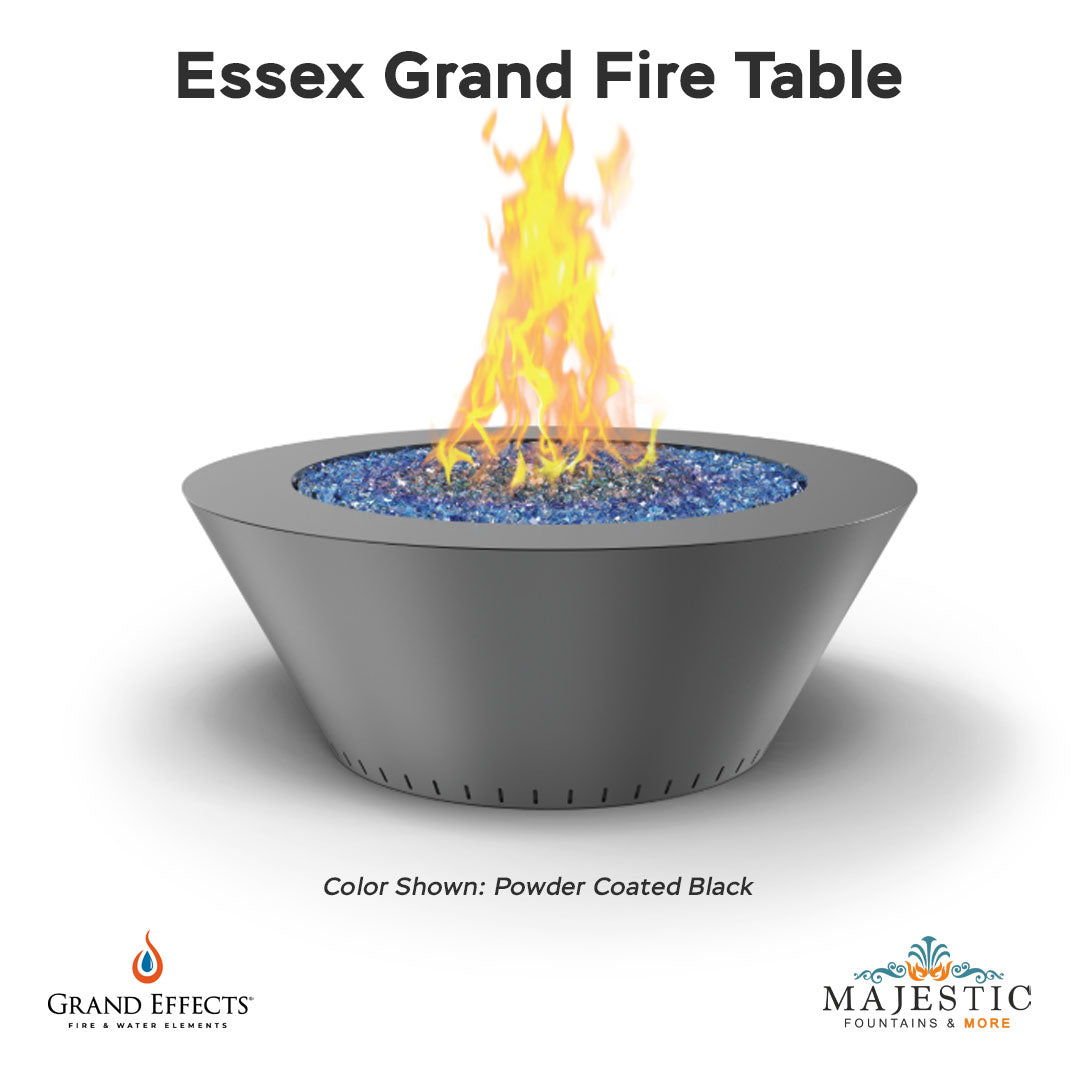 Essex Grand Fire Table Powder Coated - Majestic Fountains