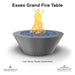 Essex Grand Fire Table Powder Coated - Majestic Fountains