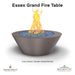 Essex Grand Fire Table Powder Coated - Majestic Fountains