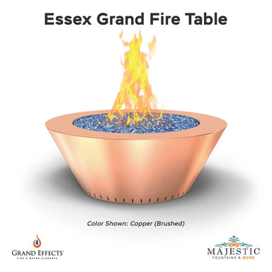 Essex Grand Fire Table Metal - Majestic Fountains