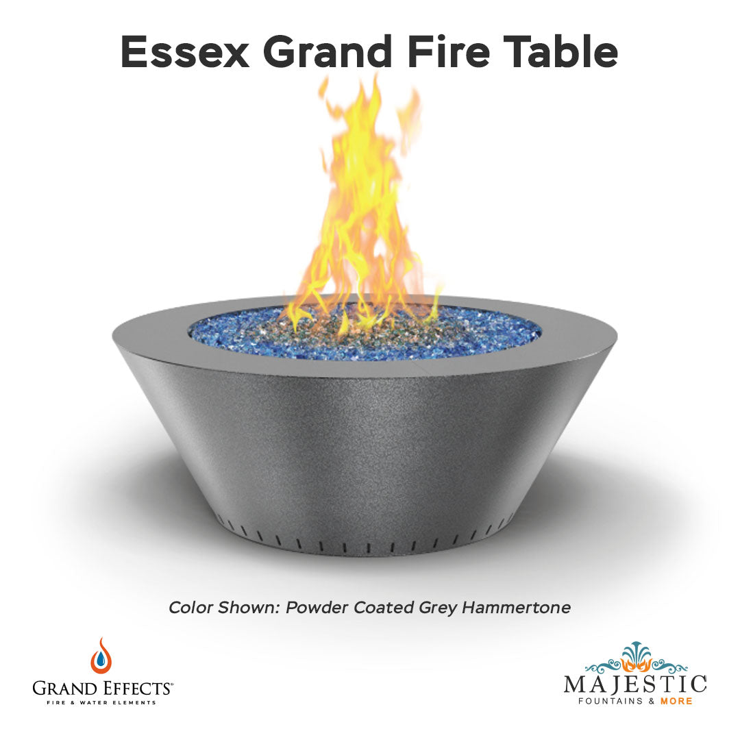 Essex Grand Fire Table Powder Coated - Majestic Fountains