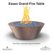 Essex Grand Fire Table Metal - Majestic Fountains