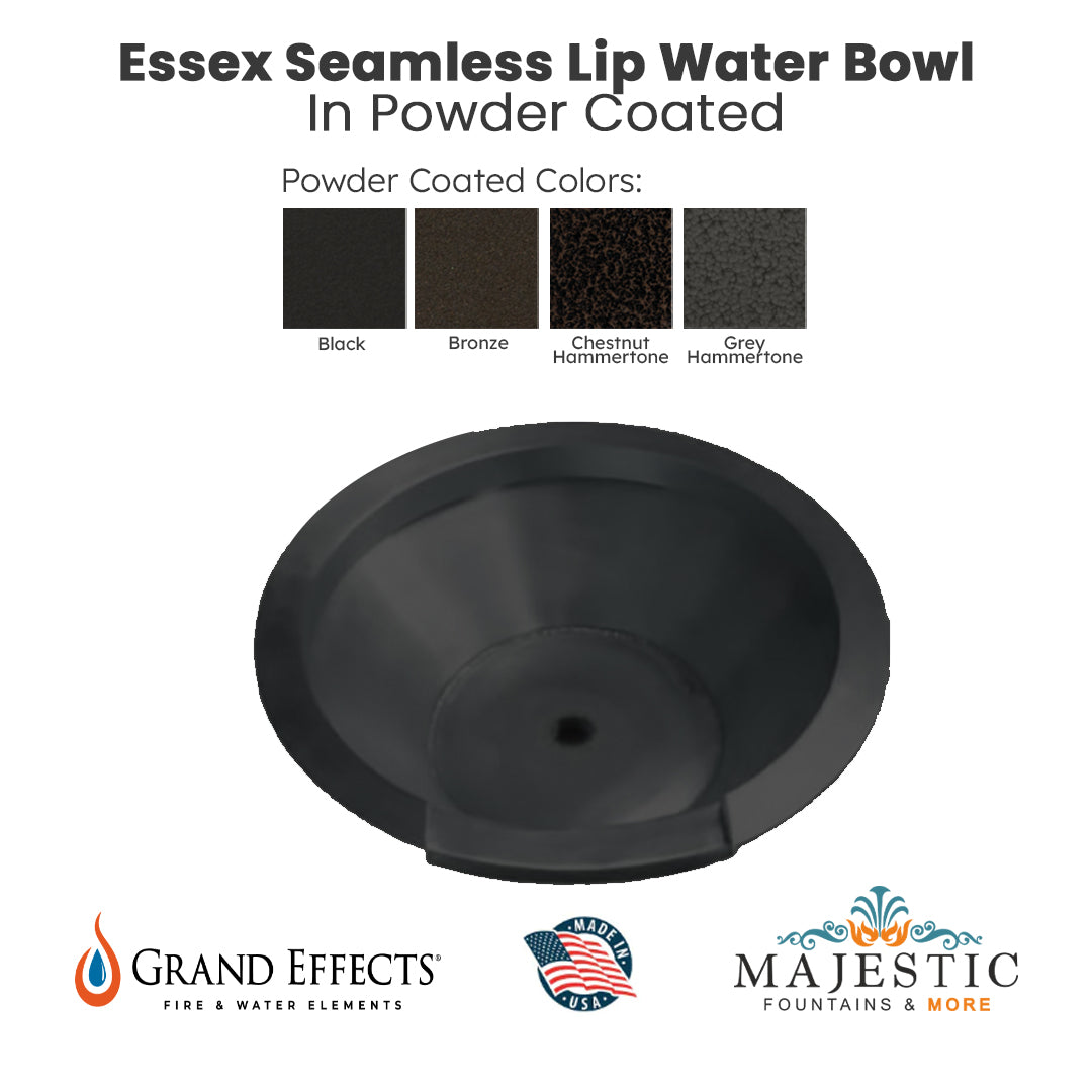 Essex Seamless Lip Water Bowl - Majestic Fountains