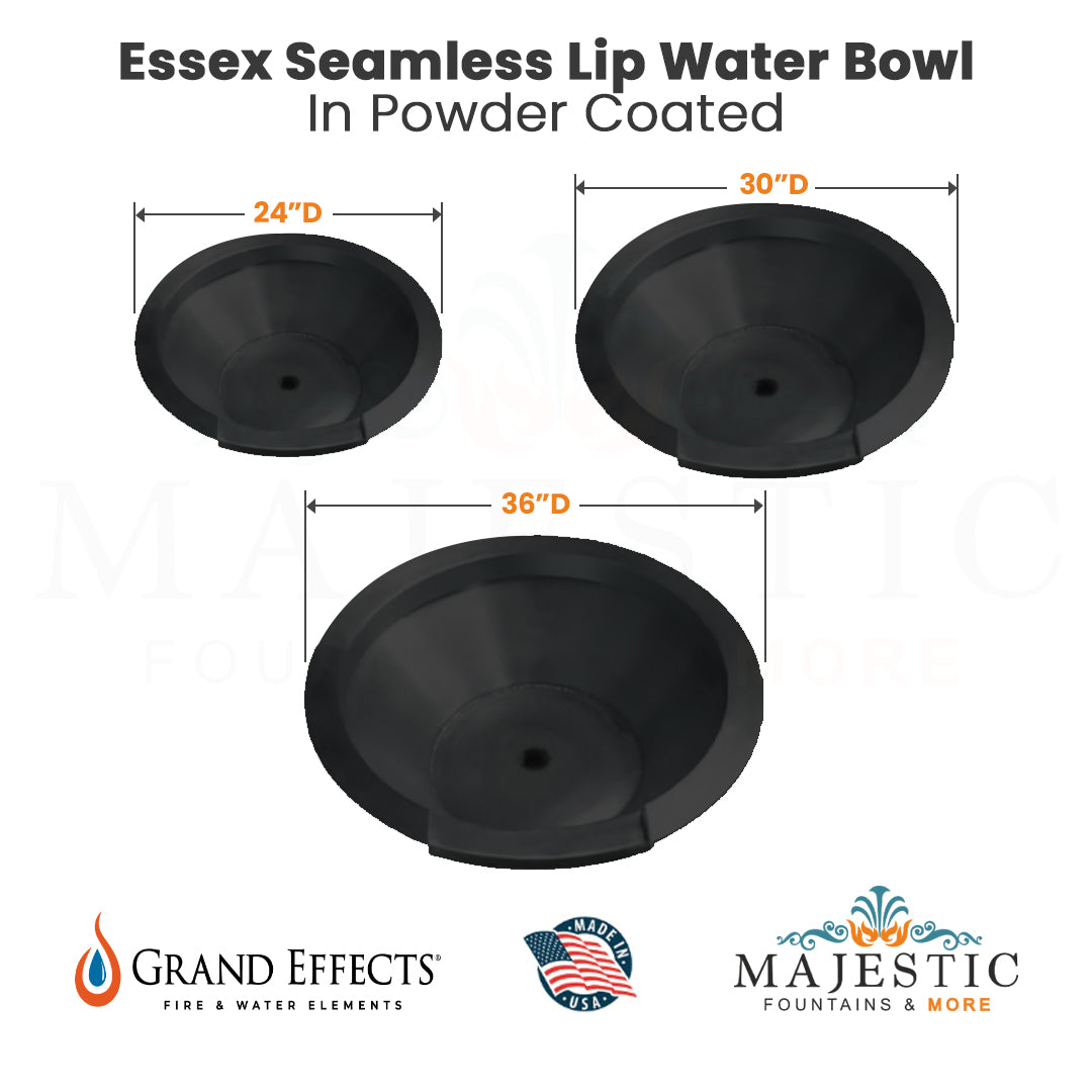 Essex Seamless Lip Water Bowl - Majestic Fountains