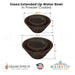 Essex Extended Lip Fire & Water Bowl Artisan Series  - Majestic Fountains