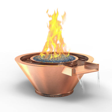 Essex Extended Lip Fire & Water Bowl Artisan Series in Metal - Majestic Fountains