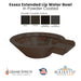 Essex Extended Lip Water Bowl - Majestic Fountains