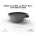 Essex Extended Lip Water Bowl in Powder Coated - Majestic Fountains