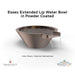 Essex Extended Lip Water Bowl in Powder Coated - Majestic Fountains