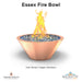 Essex Fire Bowl in Metal - Majestic Fountains