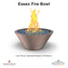Essex Fire Bowl in Metal - Majestic Fountains