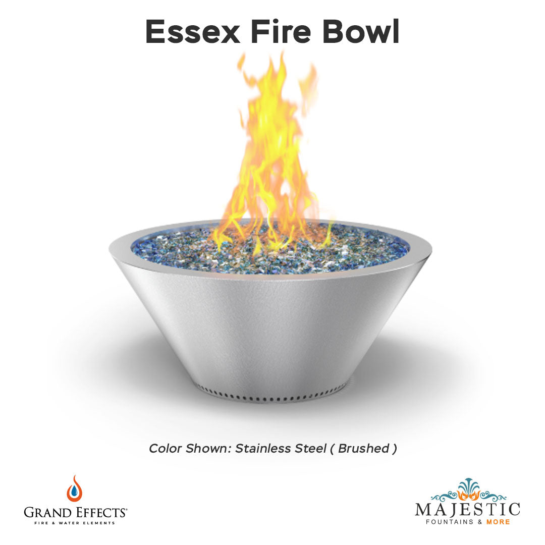 Essex Fire Bowl in Metal - Majestic Fountains