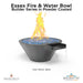 Essex Fire & Water Bowl Builder Series in Powder Coated - Majestic Fountains