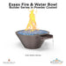 Essex Fire & Water Bowl Builder Series in Powder Coated - Majestic Fountains
