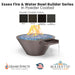 Essex Fire & Water Bowl Builder Series in Powder Coated by Grand Effects - Majestic Fountains