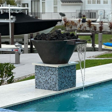 Essex Fire & Water Bowl Builder Series in Powder Coated  by Grand Effects - Majestic Fountains and More.