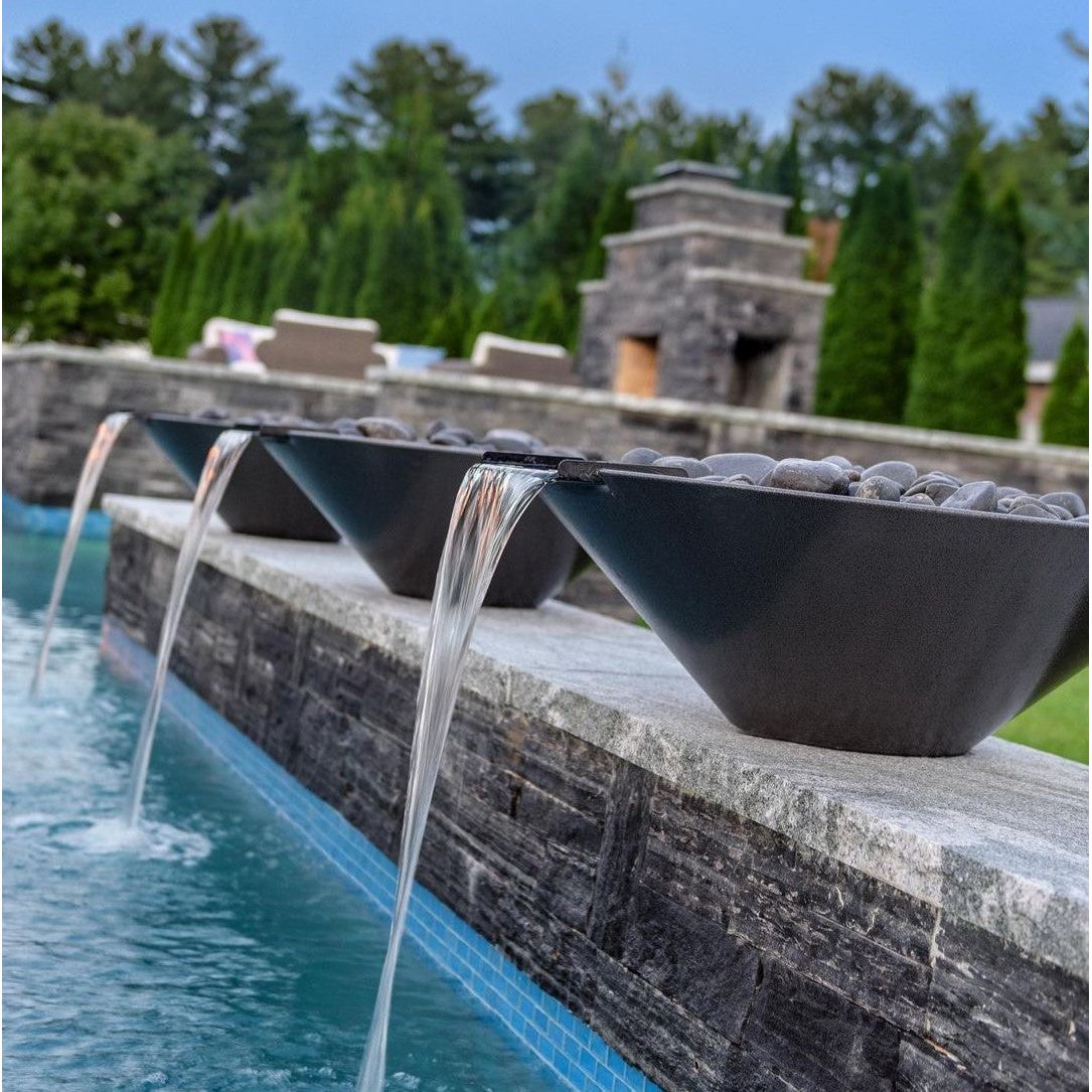 Essex Fire & Water Bowl Builder Series in GFRC by Grand Effects - Majestic Fountains and More
