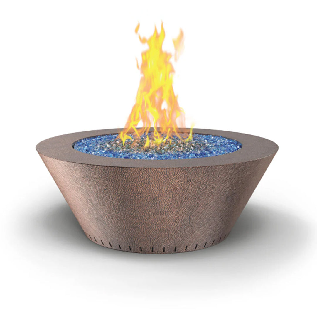 Essex Grand Fire Table Hammered Copper - Majestic Fountains